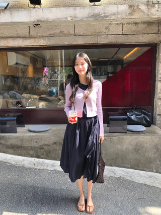 [6 colors] Knit Cardigan