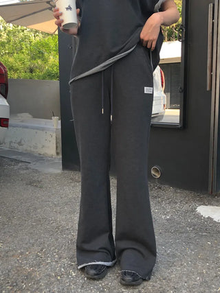 [2 colors] Banding Bootcut Pants