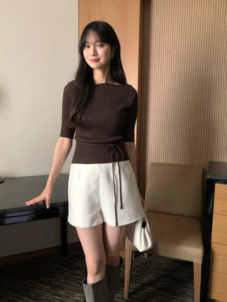 [3 colors] Twisted Rib Knit