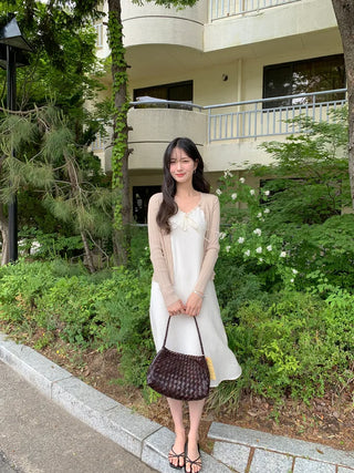 [2 colors] Sleeveless long dress