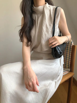 [3 colors] Blouse and skirt set