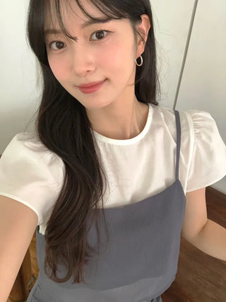[3 colors] Bustier Blouse