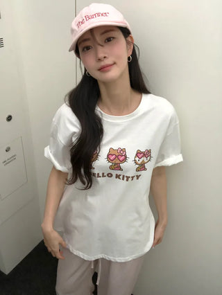 [3 colors] Oversized Print T-shirt