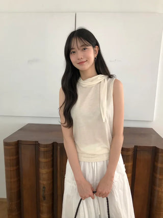 [3 colors] Satin Frill Blouse