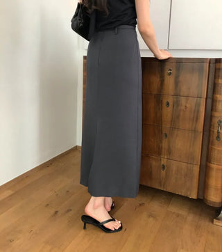 [3 colors] Belted skirt
