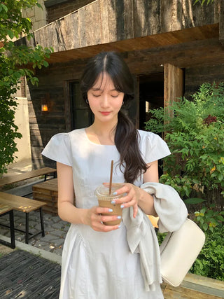 [3 colors] Tweed check mini blouse