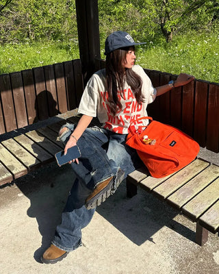 (Unisex) Pigment Wash Half T-Shirt