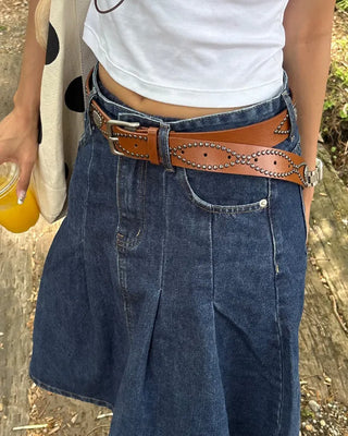 Ethnic Twist Studded Belt