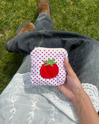Dot Tomato Square Mini Pouch