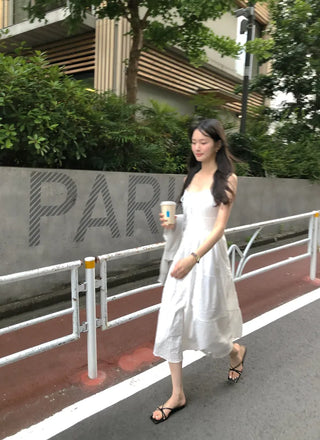 Lace sleeveless long dress