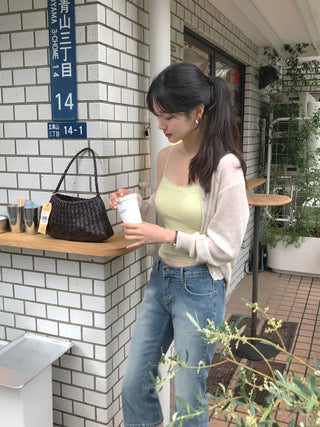 Capri denim pants