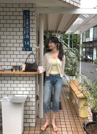 Capri denim pants