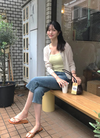 Capri denim pants