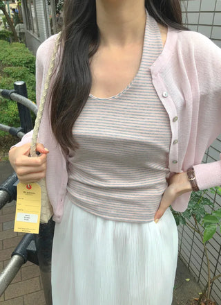 [3 colors] Cleanser Light Basic Cardigan