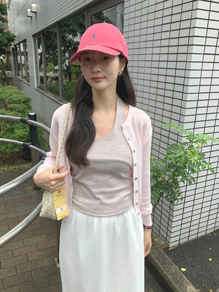[3 colors] Cleanser Light Basic Cardigan
