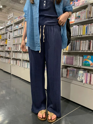 [4 colors] Banding Pants