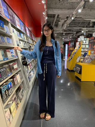 [4 colors] Banding Pants