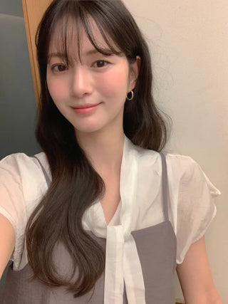 [2 colors] Pintuck Short-Sleeve Long Dress