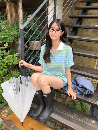 [6 colors] Striped camisole