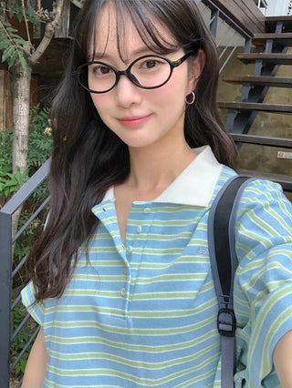 [6 colors] Striped camisole