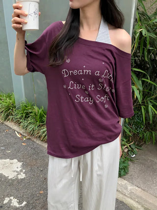 [2 colors] Summer Two-Button Henley Neck