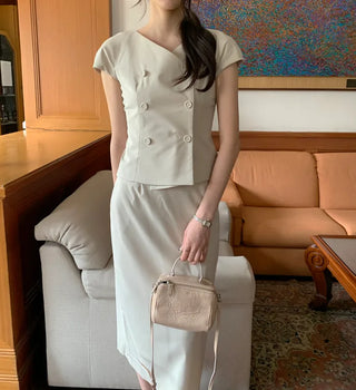 [2 colors] Classic Long Skirt