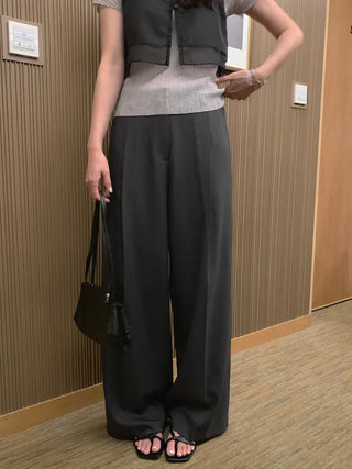 [2 colors] Wide Slacks