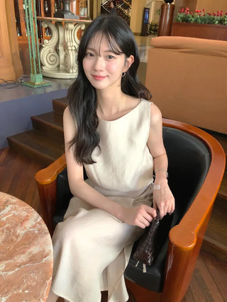 [2 colors] Wrap Point Dress