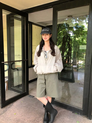 [2 colors] Bermuda Cotton Pants