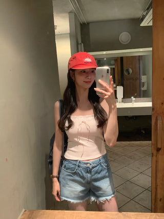 Wandering denim shorts