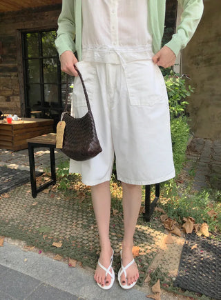[2 colors] Bermuda Cotton Pants