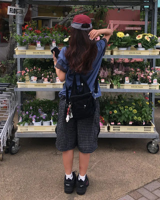 3-way multi-pocket denim bag