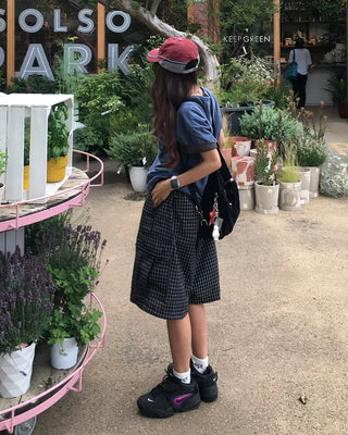 3-way multi-pocket denim bag