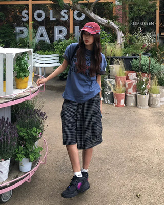 Two-tone stitch nylon racer cap