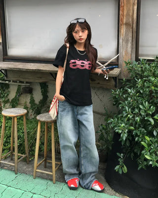 (Unisex) Star Triple S Half T-Shirt