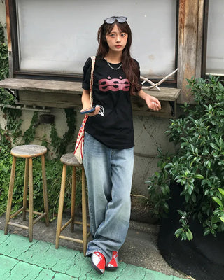 (Unisex) Star Triple S Half T-Shirt