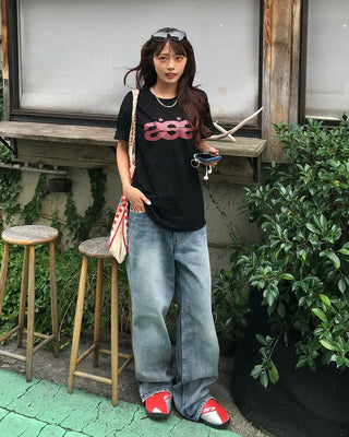 (Unisex) Star Triple S Half T-Shirt