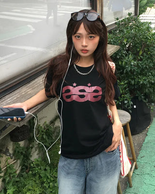(Unisex) Star Triple S Half T-Shirt