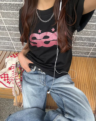 (Unisex) Star Triple S Half T-Shirt