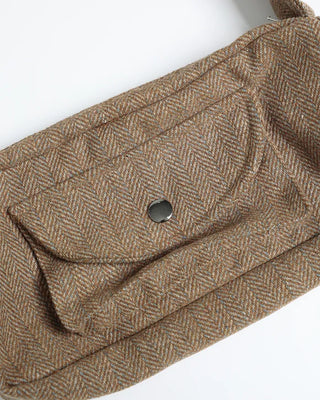 Fishbone Square One-Shoulder Bag