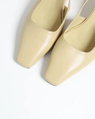 Square-cut sling bag mules