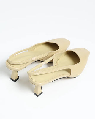 Square-cut sling bag mules
