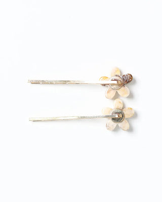 Pearl flower bobby pin