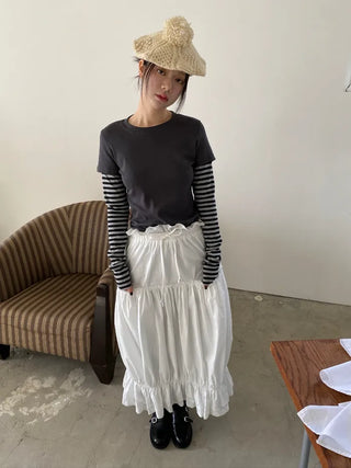 maroni shirring skirt