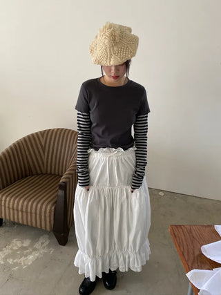 maroni shirring skirt