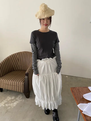 maroni shirring skirt