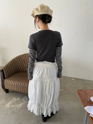maroni shirring skirt