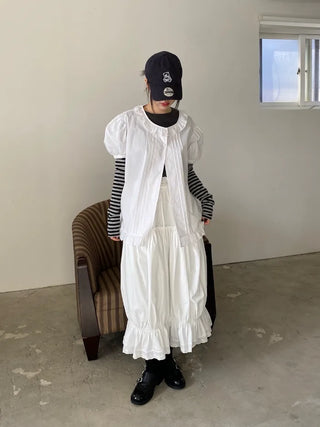 maroni shirring skirt