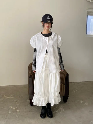 maroni shirring skirt