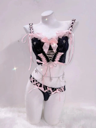 Bowknot v neck self tie ribbon cami top